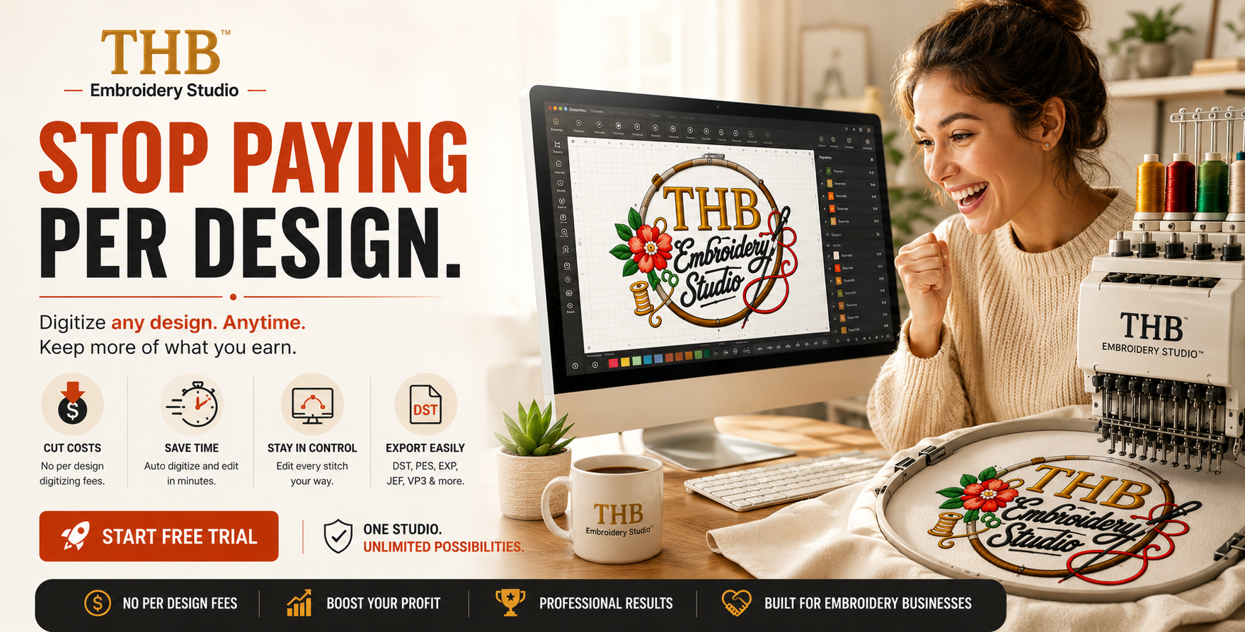 Stop paying per design — Digitize any design, anytime